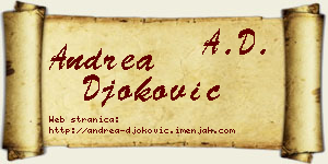 Andrea Đoković vizit kartica